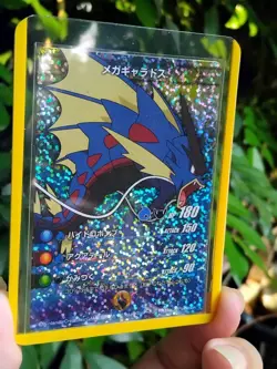 Mega Gyarados Sparkle Holo Japanese Battle Card Stadium XY Pokemon Rare ex - Image 1