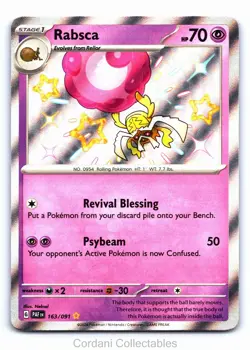 Rabsca 163/091 - Paldean Fates - Pokemon Card - Near Mint - Image 1