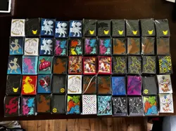 Pokemon Premium Card Sleeves Standard Pikachu Mewtwo Eevee Charizard - Lot of 55 - Image 1