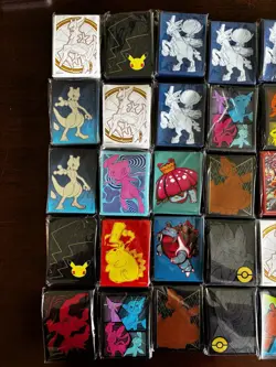 Pokemon Premium Card Sleeves Standard Pikachu Mewtwo Eevee Charizard - Lot of 55 - Image 2