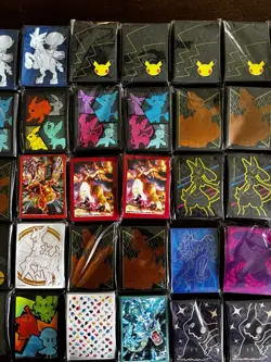 Pokemon Premium Card Sleeves Standard Pikachu Mewtwo Eevee Charizard - Lot of 55 - Image 3