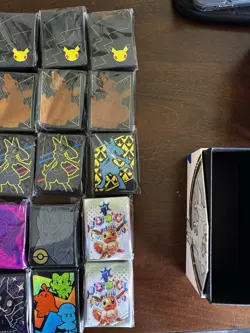 Pokemon Premium Card Sleeves Standard Pikachu Mewtwo Eevee Charizard - Lot of 55 - Image 4