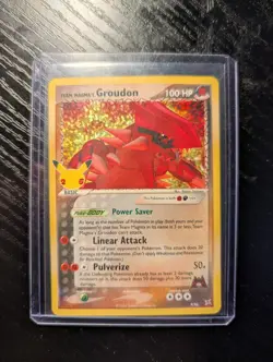 Team Magma’s Groudon 9/95 Celebrations Pokemon Card NM - Image 1