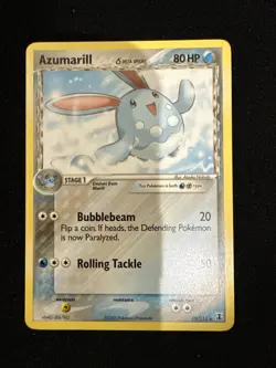 Pokemon Card Azumarill (Delta Species) 19/113 Delta Species Regular 2005 NM TCG - Image 1