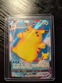 Surfing Pikachu VMAX 009/025 Celebrations Pokemon Card NM - Image 1