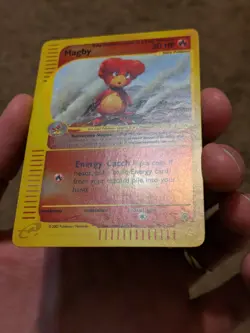 Magby Reverse Holo 52/165 Expedition 2002 Rare E Reader Series Pokemon Card LP - Image 4