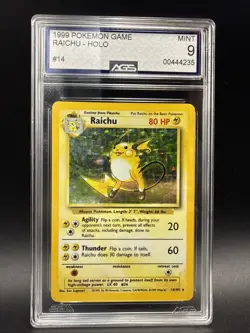 Pokemon TCG Raichu Holo Rare Card Base Set, 14/102 - Image 1