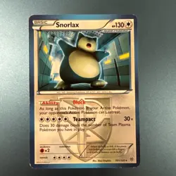 Pokemon Snorlax Team Plasma 101/135 Plasma Storm Regular Card - Image 1