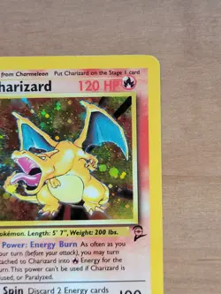 Pokemon Base Set 2 Charizard Holo Rare Card 4/102 1999 Authentic - Image 3