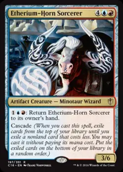 Etherium-Horn Sorcerer - Light Play MTG Commander 2016 Edition - Image 1