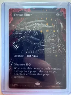 Throat Slitter #2360 FOIL Kevin Eastman Colors TMNT Secret Lair NM ENG MTG - Image 1