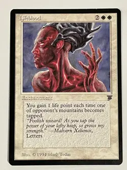 MTG - Lifeblood - Legends - NM English Magic 1994 - Image 1