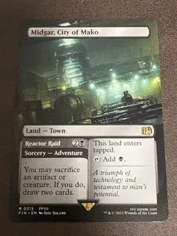 MTG Midgar, City of Mako (Borderless) English Final Fantasy FIN NM R0313 - Image 1