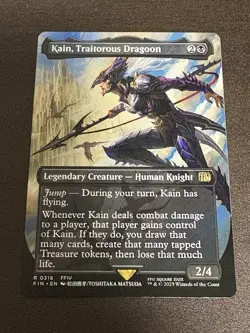 MTG Kain, Traitorous Dragoon (Borderless) English Final Fantasy FIN NM R0316 - Image 1