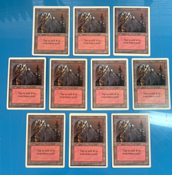 Unlimited MOUNTAIN artwork A basic land x10 mtg played see pics I Combine Ship - Image 1