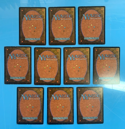 Unlimited MOUNTAIN artwork B basic land x10 mtg played see pics I Combine Ship - Image 2