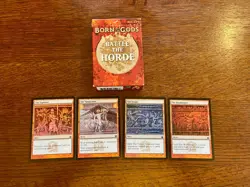 MTG *BORN OF THE GODS* BATTLE THE HORDE Challenge Deck +4 Promo Hero's Path Card - Image 1