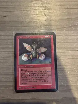 MTG Magic the Gathering Dragon Whelp Alpha Card - Image 1