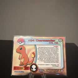 MINT CHARMANDER #04 2000 TOPPS CHROME SERIES 1 HOLO FOIL POKEMON TV CARD - Image 4