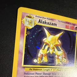 Alakazam 1/130 Base Set 2 Holo Rare Stage 2 Psychic Pokemon Card NM - Image 2