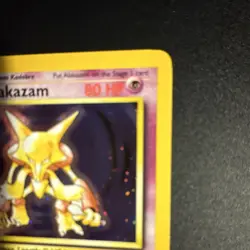 Alakazam 1/130 Base Set 2 Holo Rare Stage 2 Psychic Pokemon Card NM - Image 3