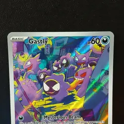 Pokemon TCG Gastly Holo Card Illustration 177/162 Temporal Forces NM - Image 2