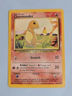 1999 Charmander 46/102 - Base Set - Pokemon TCG - WotC - Image 1