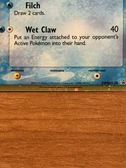 Pokemon Mimikyu SWSH136 SWIRL Delta Species 25th Celebrations Black Star Promo - Image 4