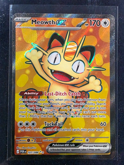 Meowth Ex 107/88 ULTRA RARE Perfect Order Pokemon Near Mint - Image 1