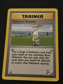 Pokemon TCG Pokemon Breeder - 105/130 2nd Edition - Rare 1999-2000 WOTC - Image 1