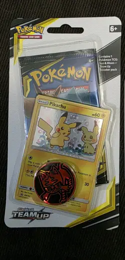 Pokemon Sun & Moon Team Up Blister Pack with Pikachu Promo SEALED - Image 1