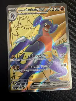 2025 Pokemon Destined Rivals Cynthia's Garchomp ex #215/182 - Image 1