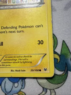Pokemon TCG Pikachu Build A Bear Workshop Promo 20/108 Damaged - Image 2