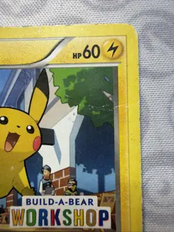 Pokemon TCG Pikachu Build A Bear Workshop Promo 20/108 Damaged - Image 3
