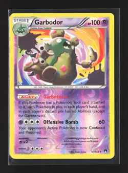 Pokemon XY - BREAKpoint #57/122 Reverse Holo Garbodor - Image 1