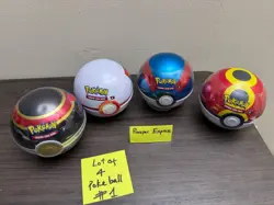 -LOT OF 4- Pokemon TCG -POKEBALL D25 E25 A24 Sealed New - Have some small dent - Image 2