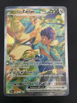 Hop's Zacian ex 186/159 Pokemon Journey Together Special Illustration Rare NM - Image 1
