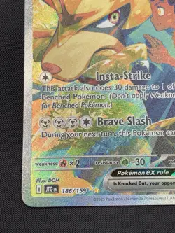 Hop's Zacian ex 186/159 Pokemon Journey Together Special Illustration Rare NM - Image 4