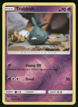 Trubbish 50/145 Common Guardians Rising Pokemon Reverse Holo Lightly Played - Image 1