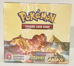 Pokemon Sword & Shield Darkness Ablaze Sealed Booster Box of 36 Packs - Image 1