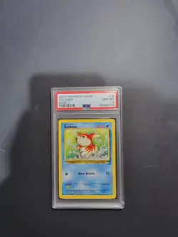 Pokemon Goldeen Regular Common Base Set 2 76/130 PSA 10 English 40HP - Image 2