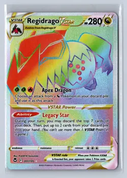 2022 Pokemon Silver Tempest Regidrago VSTAR #201/195 - Image 1