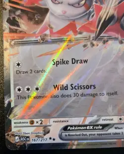 Zangoose EX 167/217 Double Rare Mega Evolution: Ascended Heroes Pokemon TCG - Image 4