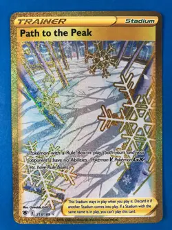 Astral Radiance Pokemon TCG Gold Trainer Path to the Peak 213/189 Secret Rare NM - Image 1