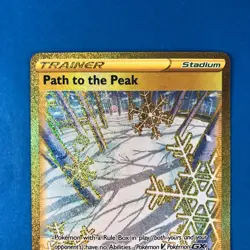 Astral Radiance Pokemon TCG Gold Trainer Path to the Peak 213/189 Secret Rare NM - Image 2