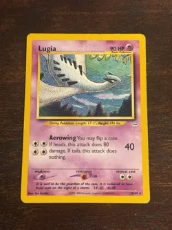2001 Pokemon Neo Revelation Lugia 20/64 Rare TCG Vintage WoTC - Image 1