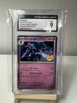 2024 Pokemon Ceruledge 040/091- Pokemon Day- Paldean Fates- CGC Graded 9 (A) - Image 1