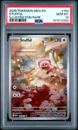 POKEMON MEG EN-MEGA EVOLUTION #154 STUFFUL ILLUSTRATION RARE IR PSA 10 - Image 3