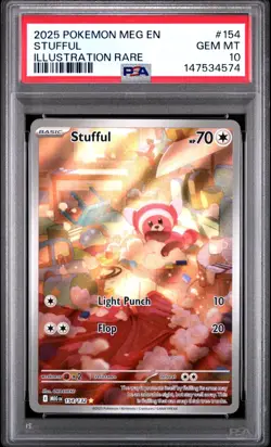 POKEMON MEG EN-MEGA EVOLUTION #154 STUFFUL ILLUSTRATION RARE IR PSA 10 - Image 5
