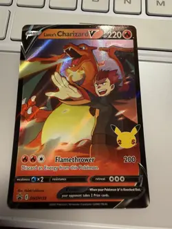 Pokemon TCG Lance's Charizard V Promo Holo SWSH133 Sword & Shield Full Art - Image 1